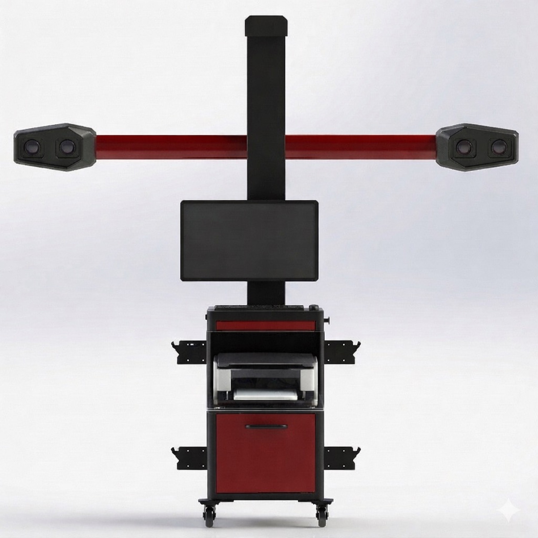 KJC wheel alignment system engineering rendering