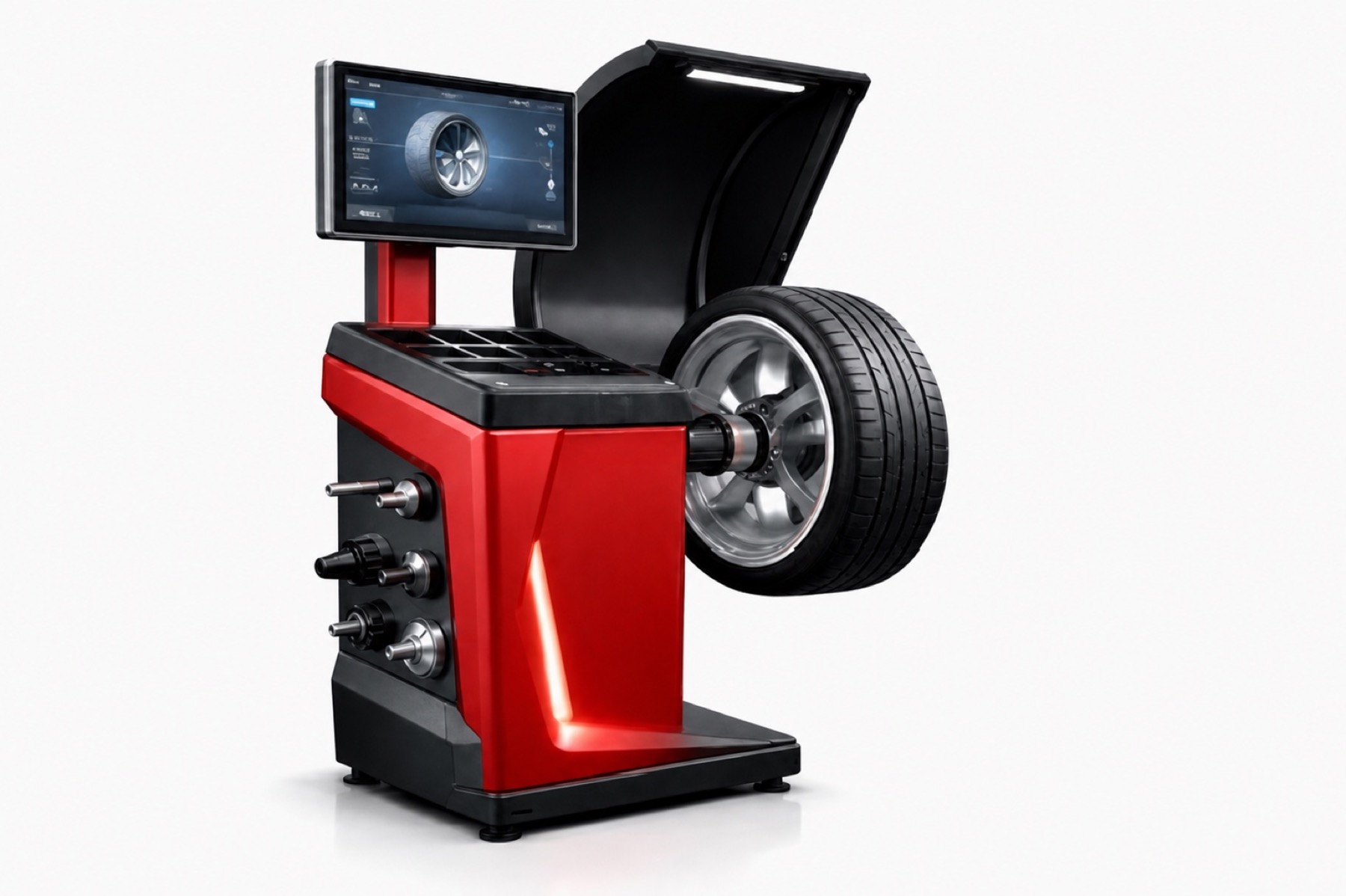 KJC wheel balancer design rendering