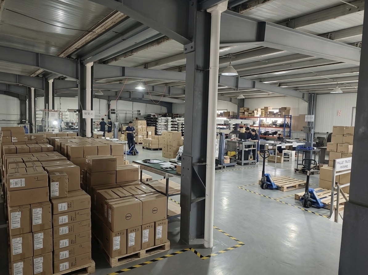 Production and staging area inside the KJC factory